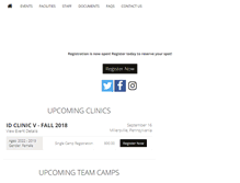 Tablet Screenshot of millersvillewomenssoccercamps.com